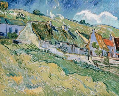 Thatched Cottages by Vincent van Gogh